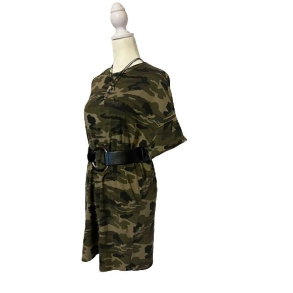 By The Way. Green Camouflage T Shirt Dress Size XS - Picture 2 of 6